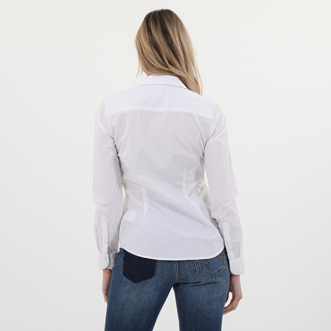 GANT-Γυναικείο πουκάμισο GANT 4350022 SOLID STRETCH BROADCLO λευκό
