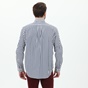 GANT-Ανδρικό πουκάμισο GANT G3010070 SHIRT LS λευκό γκρι ριγέ
