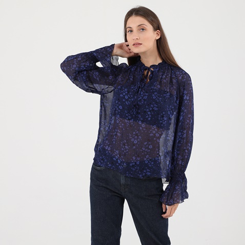 GANT-Γυναικείο πουκάμισο GANT G4320143 SHIRT LS μπλε floral