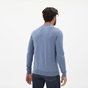 GANT-Ανδρική λεπτή πλεκτή μπλούζα GANT 8050063 Cotton Cashmere γαλάζια