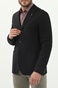 TED BAKER-Ανδρικό σακάκι blazer TED BAKER 252044 SEERSUCKER μαύρο