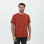 TED BAKER-Ανδρικό t-shirt TED BAKER 252447 PRINTED πορτοκαλί