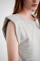 SUGARFREE-Γυναικεία αμάνικη μπλούζα SUGARFREE 21812016 γκρι