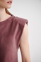 SUGARFREE-Γυναικεία αμάνικη μπλούζα SUGARFREE 21812016 καφέ