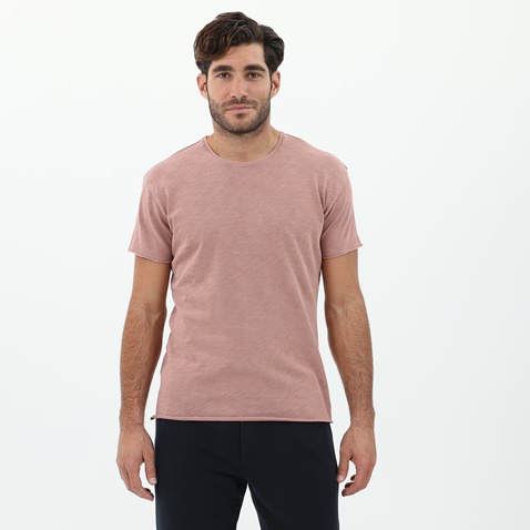 DIRTY LAUNDRY-Ανδρική κοντομάνικη μπλούζα DIRTY LAUNDRY ροζ