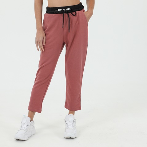 BODYTALK-Γυναικείο παντελόνι φόρμας BODYTALK KEEPITREALW 7/8 ροζ