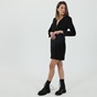 KARL LAGERFELD-Γυναικείο mini φόρεμα σακάκι KARL LAGERFELD 216W1307 APPAREL PUNTO μαύρο
