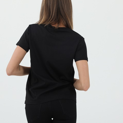 KARL LAGERFELD-Γυναικείο t-shirt KARL LAGERFELD 216W1700 APPAREL KANDY KRUSH L μαύρο