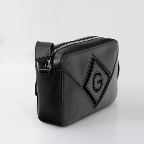 GANT-Γυναικεία τσάντα χιαστί GANT 4975102 LEATHER BAG μαύρη