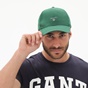 GANT-Ανδρικό καπέλο jockey GANT 9900000 NEW TWILL πράσινο