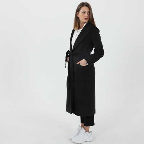 GAUDI-Γυναικείο μακρύ παλτό GAUDI GFS.0W1.060.008 μαύρο