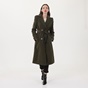 GAUDI-Γυναικείο μακρύ παλτό σε στιλ καπαρτνίνας GAUDI GJC.0W1.010.025 λαδί