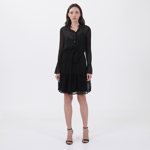 GAUDI-Γυναικείο mini φόρεμα GAUDΙ GJC.0W1.030.027 RICAMO PERLE μαύρο