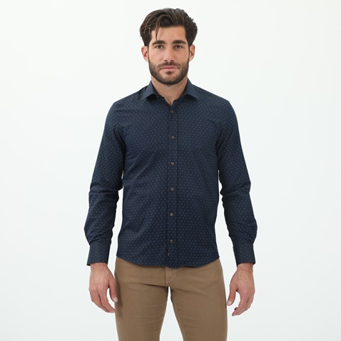 MARTIN & CO-Ανδρικό πουκάμισο MARTIN & CO 222-51-1425 μπλε 