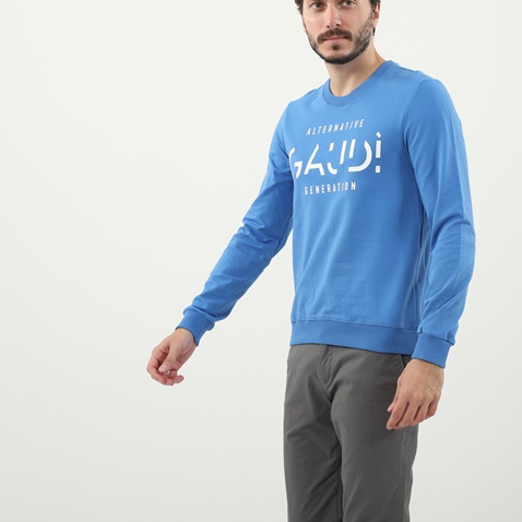 GAUDI-Ανδρικό φούτερ μπλούζα GAUDI μπλε