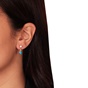 JEWELTUDE-Γυναικεία ασημένια σκουλαρίκια JEWELTUDE με ροζ επιχρύσωση