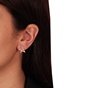 JEWELTUDE-Γυναικεία ασημένια καρφωτά σκουλαρίκια JEWELTUDE 14047 ρόζ επιχρυσωμένα