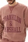 FRANKLIN & MARSHALL-Ανδρική φούτερ μπλούζα FRANKLIN & MARSHALL JM5067.000.2006G36 ροζ