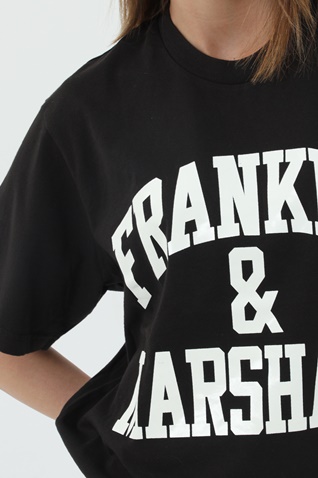 FRANKLIN & MARSHALL-Γυναικείο t-shirt FRANKLIN & MARSHALL μαύρο