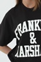 FRANKLIN & MARSHALL-Γυναικείο t-shirt FRANKLIN & MARSHALL μαύρο