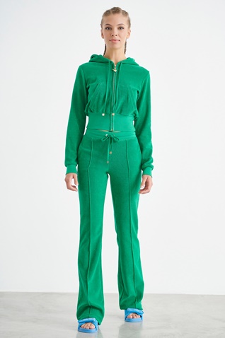 SUGARFREE-Γυναικεία κοντή πετσετέ ζακέτα SUGARFREE 22813110 πράσινη