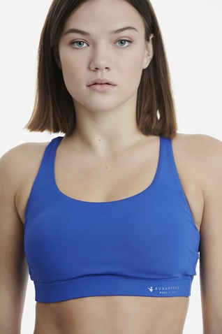 SUGARFREE-Γυναικείο αθλητικό μπουστάκι SUGARFREE 19868001 μπλε