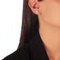 JEWELTUDE-Γυναικεία ασημένια καρφωτά σκουλαρίκια JEWELTUDE 9453 ρόζ επιχρύσωση