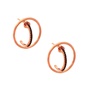 JEWELTUDE-Γυναικεία ασημένια σκουλαρίκια JEWELTUDE 9933 ροζ επιχρυσωμένα 