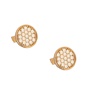 JEWELTUDE-Γυναικεία ασημένια καρφωτά σκουλαρίκια JEWELTUDE 12663 επίχρυσα 