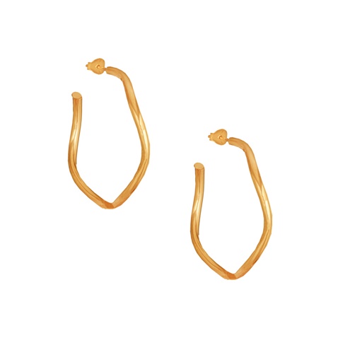 JEWELTUDE-Γυναικεία ασημένια σκουλαρίκια JEWELTUDE 14608 επίχρυσα