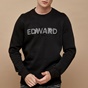EDWARD JEANS-Ανδρική φούτερ μπλούζα EDWARD JEANS μαύρη 