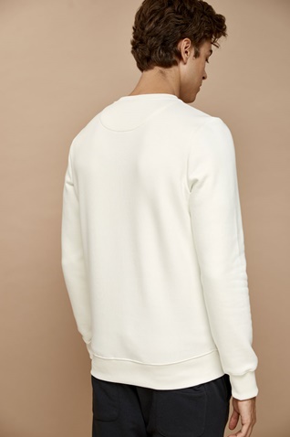 EDWARD JEANS-Ανδρική φούτερ μπλούζα EDWARD JEANS λευκή 