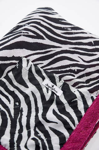 SUGARFREE-Πετσέτα παραλίας SUGARFREE 22819121 φούξια zebra