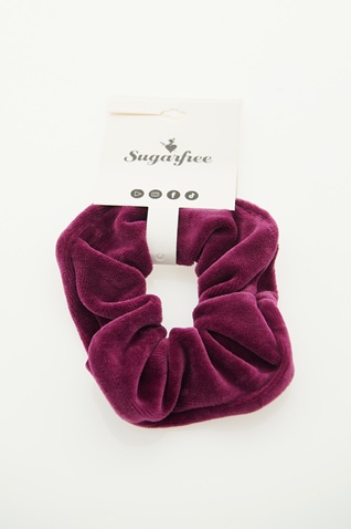 SUGARFREE-Γυναικείο λαστιχάκι για τα μαλλιά scrunchies SUGARFREE 22819155 μπορντό