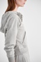 SUGARFREE-Γυναικεία κοντή φούτερ ζακέτα SUGARFREE 21813018 γκρι