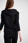 SUGARFREE-Γυναικεία basic φούτερ ζακέτα SUGARFREE 21813023 μαύρη