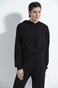 SUGARFREE-Γυναικεία κοντή φούτερ μπλούζα SUGARFREE 21842013 μαύρη