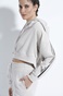 SUGARFREE-Γυναικεία κοντή φούτερ μπλούζα SUGARFREE 21842013 γκρι