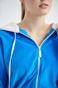 SUGARFREE-Γυναικεία βελουτέ ζακέτα SUGARFREE 22813014 μπλε
