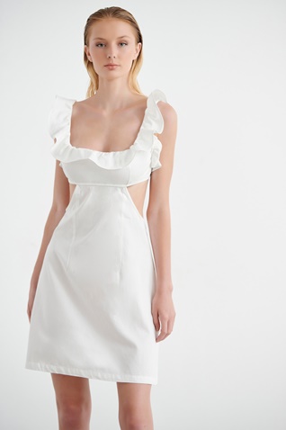 SUGARFREE-Γυναικείο mini φόρεμα SUGARFREE 22814121 λευκό