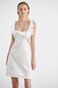 SUGARFREE-Γυναικείο mini φόρεμα SUGARFREE 22814121 λευκό