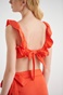 SUGARFREE-Γυναικείο cropped top beachwear SUGARFREE RIVERA 22818193 πορτοκαλί