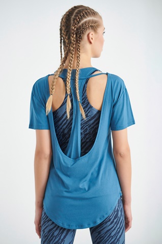 SUGARFREE-Γυναικεία αθλητική μπλούζα SUGARFREE 22842037 μπλε