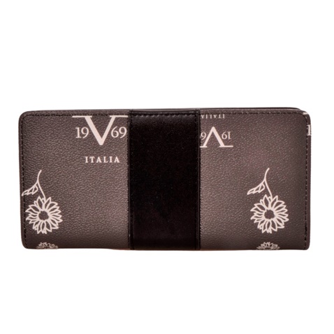 19V69 ITALIA-Γυναικείο πορτοφόλι 19V69 ITALIA 9780 μαύρο ροζ