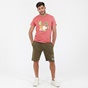 GREENWOOD-Ανδρικό t-shirt GREENWOOD T-SHIRT GRW01 FRUIT κοραλί