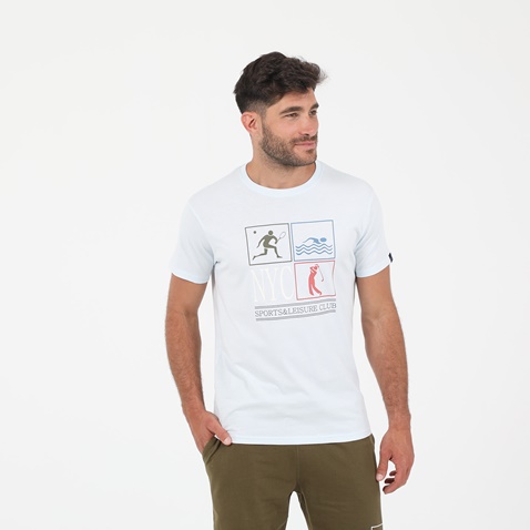 OCEAN SHARK-Ανδρικό t-shirt OCEAN SHARK OS06 SPORTS λευκό