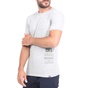 BATTERY-Ανδρικό t-shirt BATTERY 21K903391 γκρι