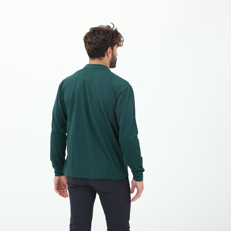 BATTERY-Ανδρική polo μπλούζα BATTERY 10S8002222 πράσινη