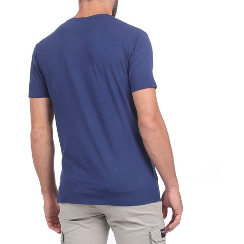 BATTERY-Ανδρικό t-shirt BATTERY MODAL μπλε