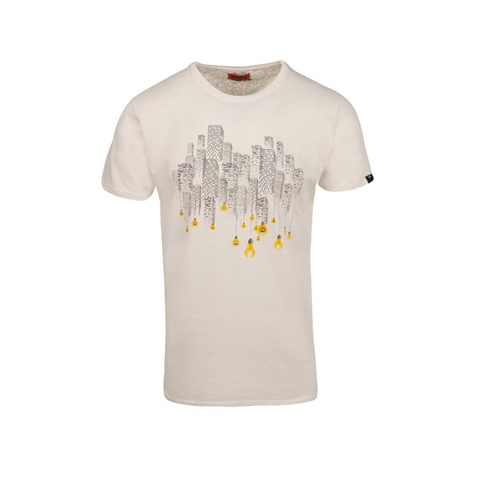 GREENWOOD-Ανδρικό t-shirt GREENWOOD 21K9092201 λευκό